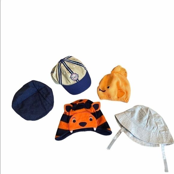 Lot of 5 Gymboree Baby Gap 6-12 Month Hats - Picture 1 of 14
